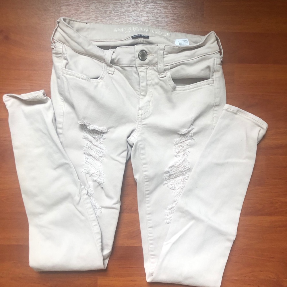 American Eagle distressed jeggings, 2